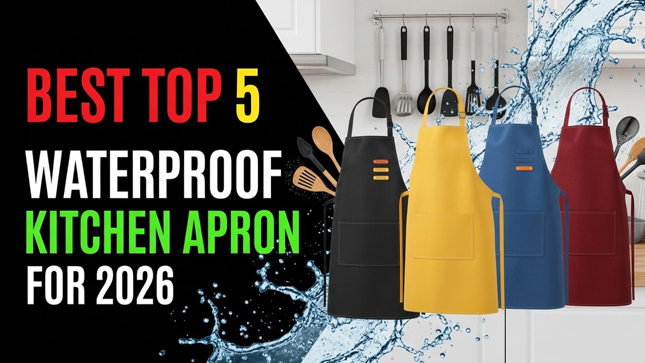 Best Top 5 Waterproof Kitchen Ppron For 2026 | Cooking & Cleaning Essentials Reviewed