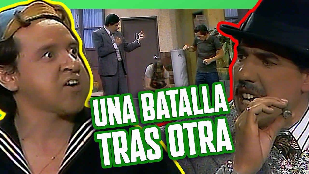 Quico pelea con el Chavo y Don Ramón con el Profesor Jirafales