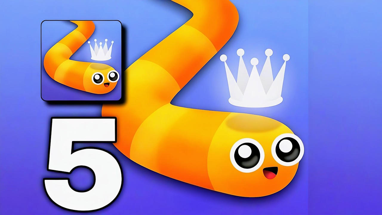  Snake.io 🐍Big Black Snake Eating all snakes - Gameplay Part 5