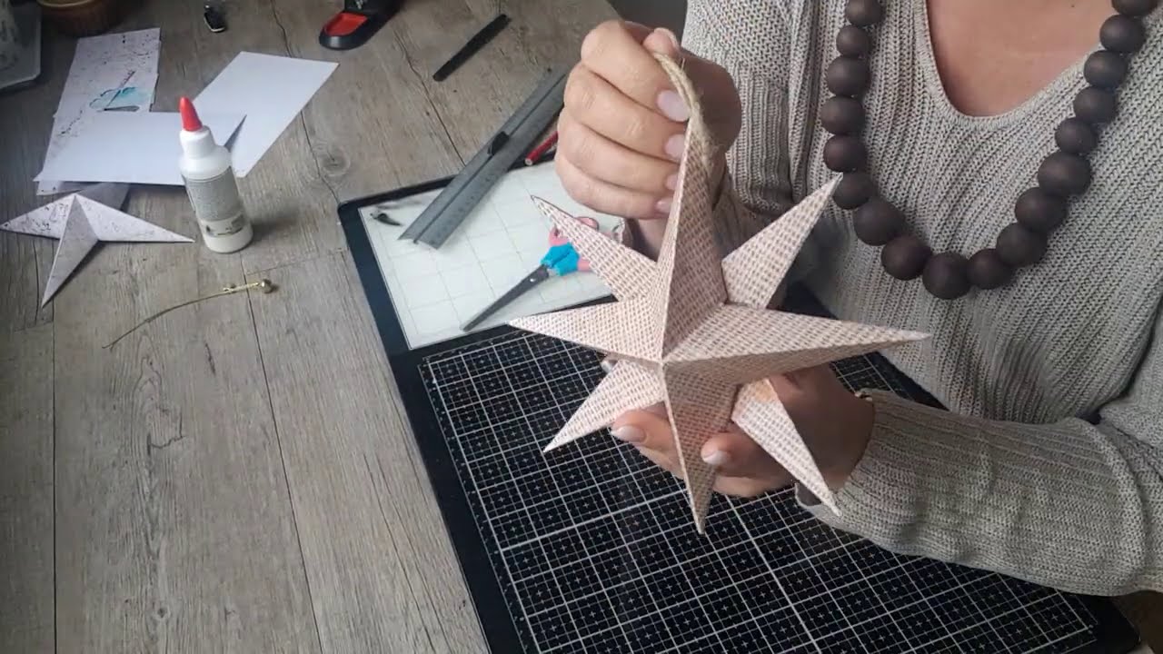 tuto Noël étoile en relief