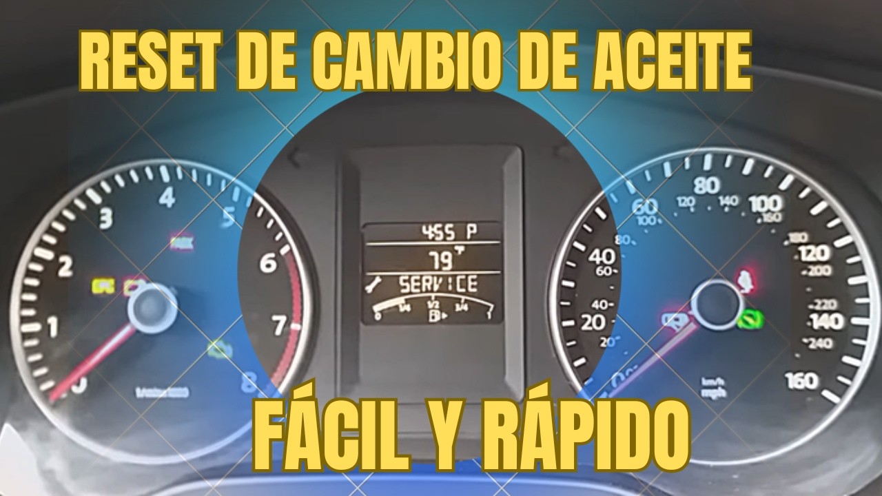 Reseteo de cambio de aceite Volkswagen Jetta 2012