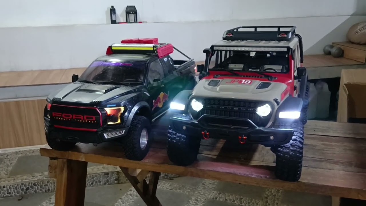 UNBOXING 1/7 RLAARLO MK07 DAN PERBANDINGAN DENGAN 1/8 F150 RAPTOR TRACTION HOBBY