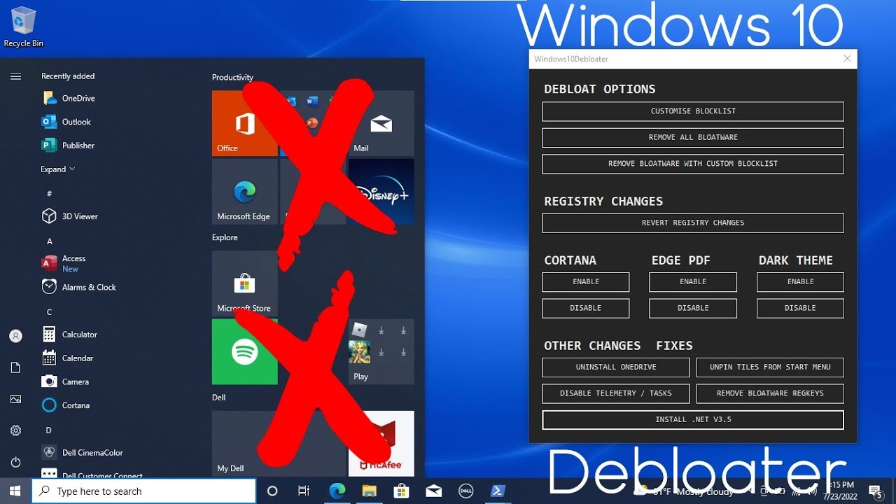 Remove Bloatware from Windows 10! - Windows 10 Debloater (2022)