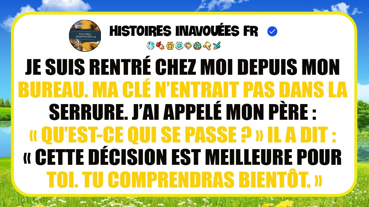 Ma Clé N’entrait Pas Dans La Serrure.J’ai Appelé Mon Père… Puis J’ai Appris La Vérité Sur Ma Maison…