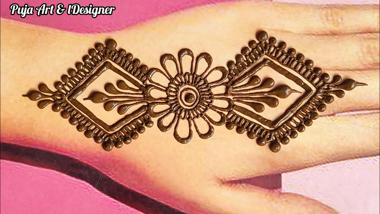Very Beautiful & Simple Mehndi Design | Easy & Stylish Back Hand Mehndi Design |