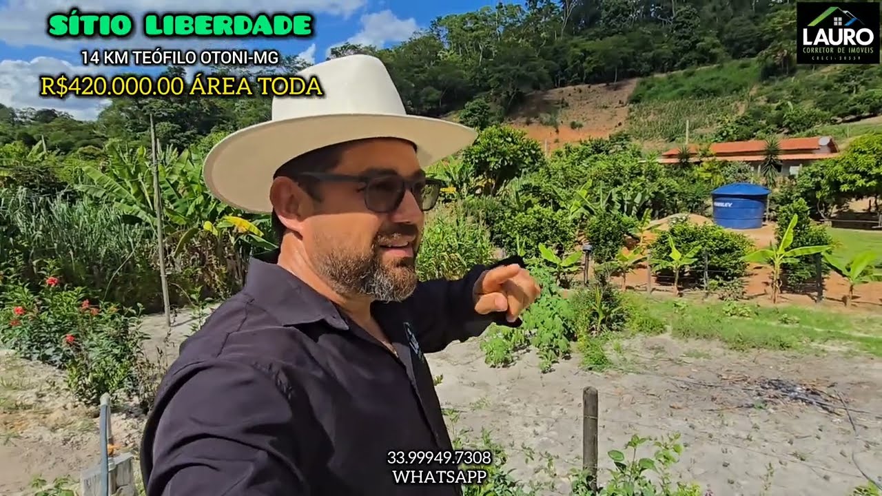 ✨️SÍTIO LIBERDADE✨️ 14 KM DA CIDADE TEÓFILO OTONI-MG COM DUAS CASAS✨️ 
