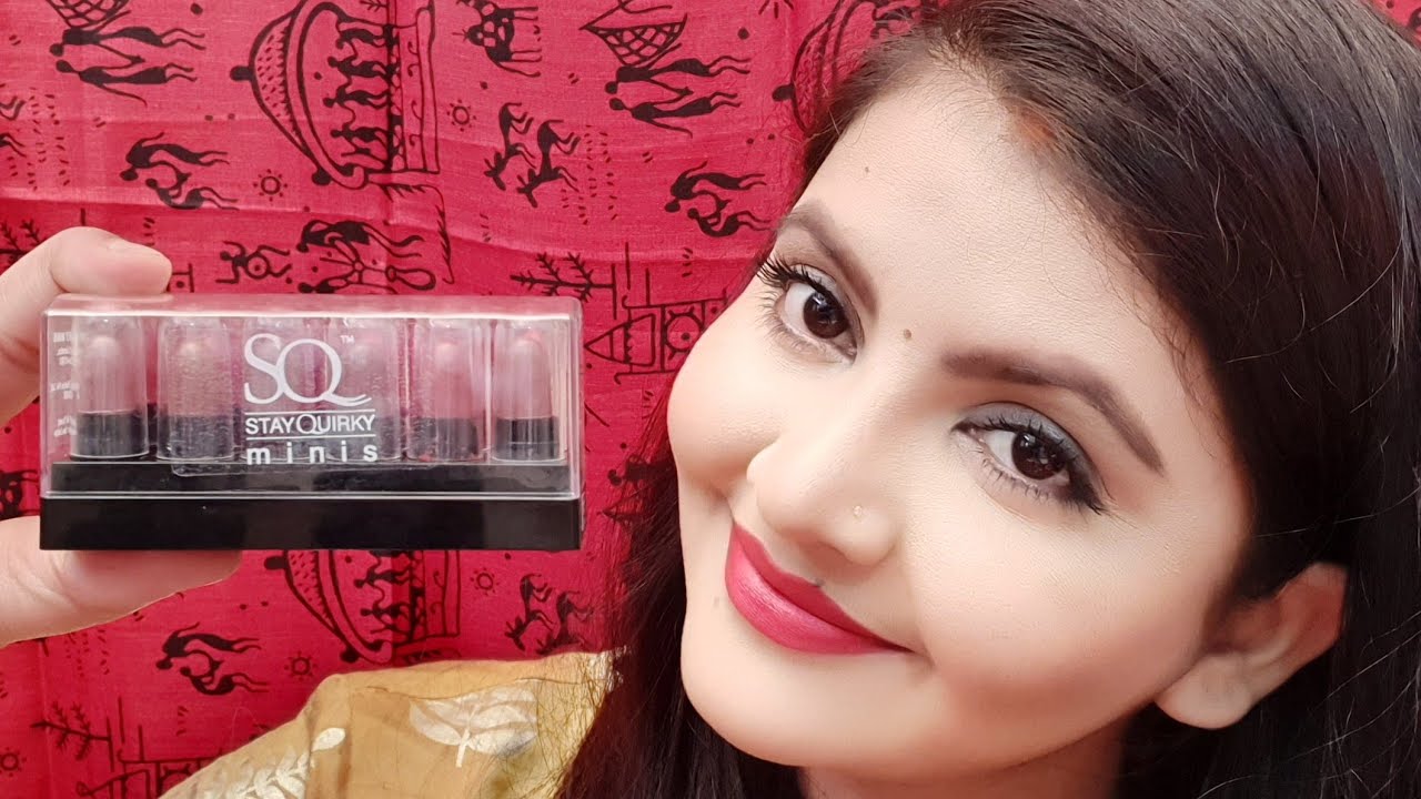 Stay Quirky Soft Matte Mini lipstick kit 03 lip swatches | My Kisses Are The Bullets | RARA