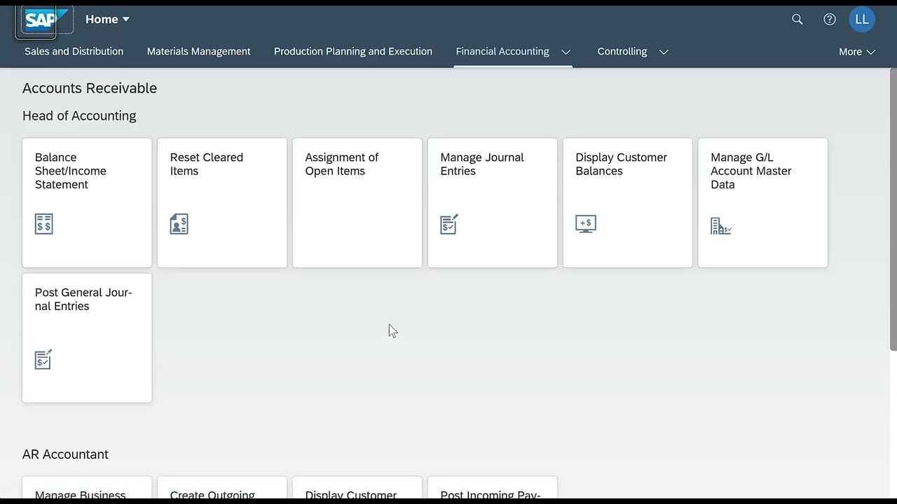 SAP Fiori (FI-AR) - Step 6 Scenario 1 &ndash; Cancel Receivable,Bill