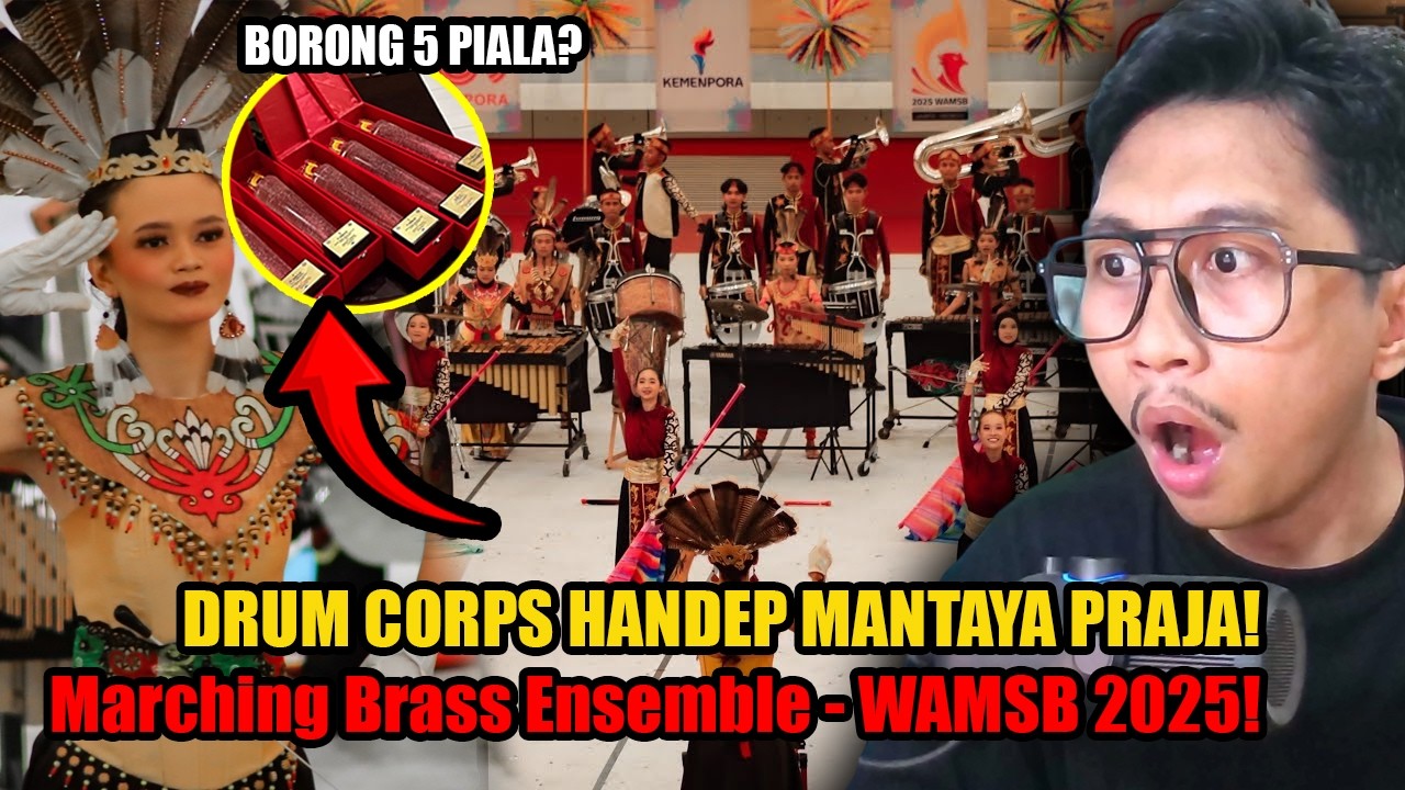 LUAR BIASA! MUSIKNYA BISA GINI! Drum Corps Handep Mentaya Praja｜Marching Brass Ensemble - WAMSB 2025