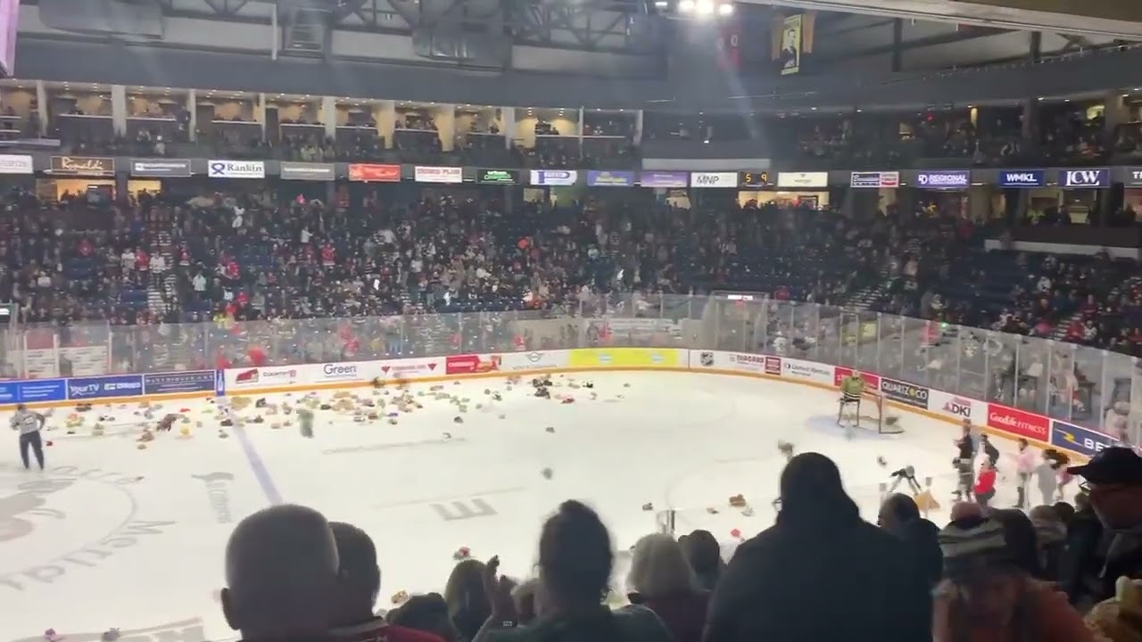 Teddy Bear Toss - Niagara Ice Dogs