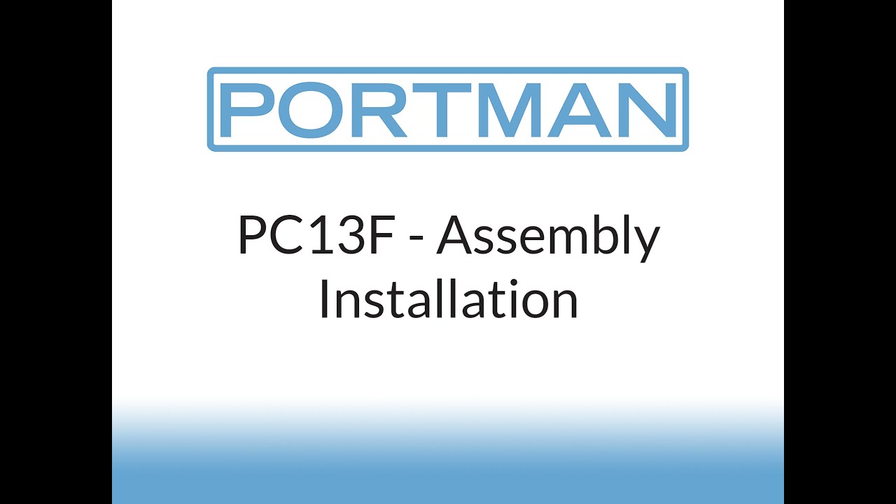 Portman - Damper Systems - PC13F - Installation video