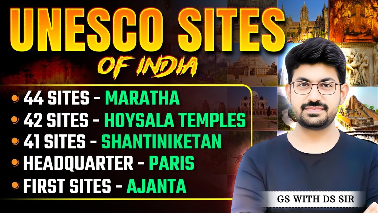 UNESCO World Heritage Site India | UNESCO Sites of India | UNESCO Sites by DS Sir