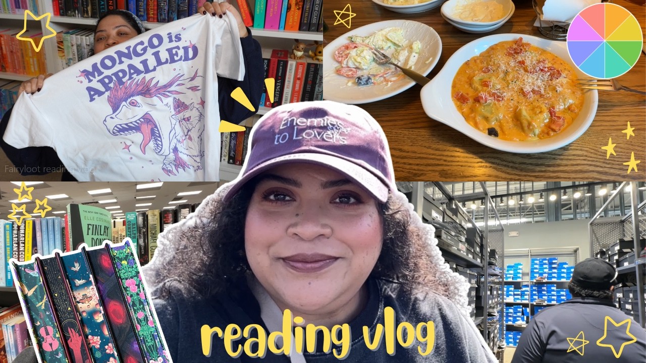 reading my Fairyloot books📚🔵reading vlog (spin the wheel edition)