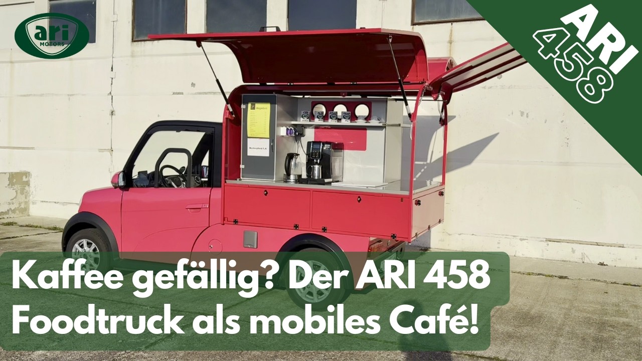 Entdecken Sie den ARI 458 Food Truck XL – Ihr mobiles Kaffeegeschäft! ☕🚛