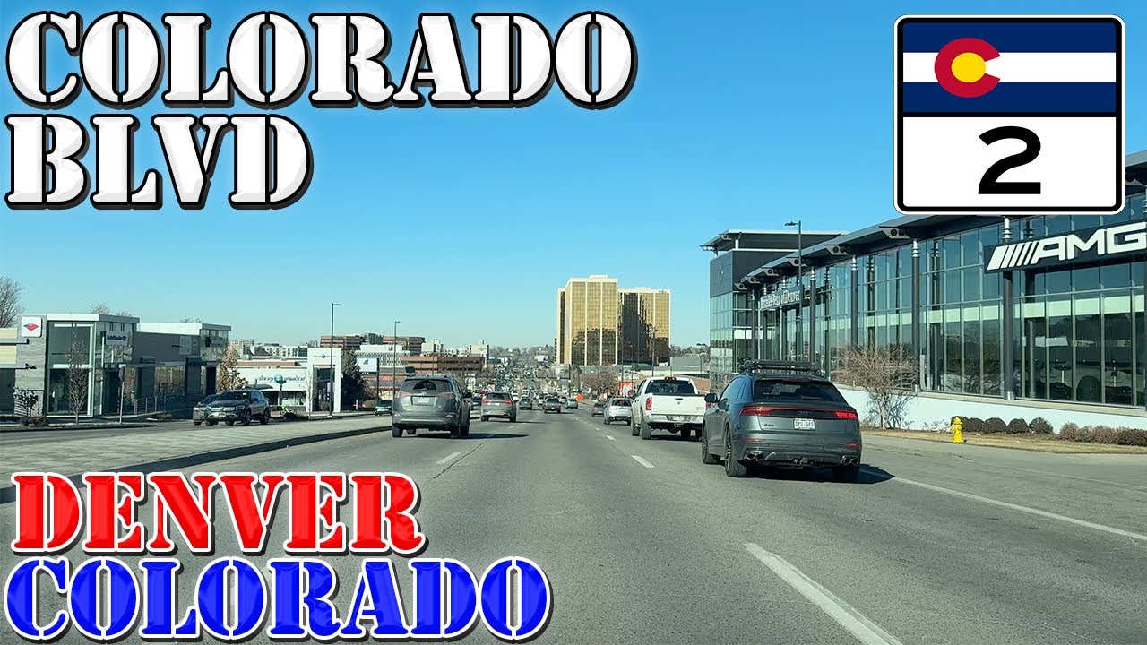 Colorado Blvd North - Denver - Colorado - 4K Street Drive