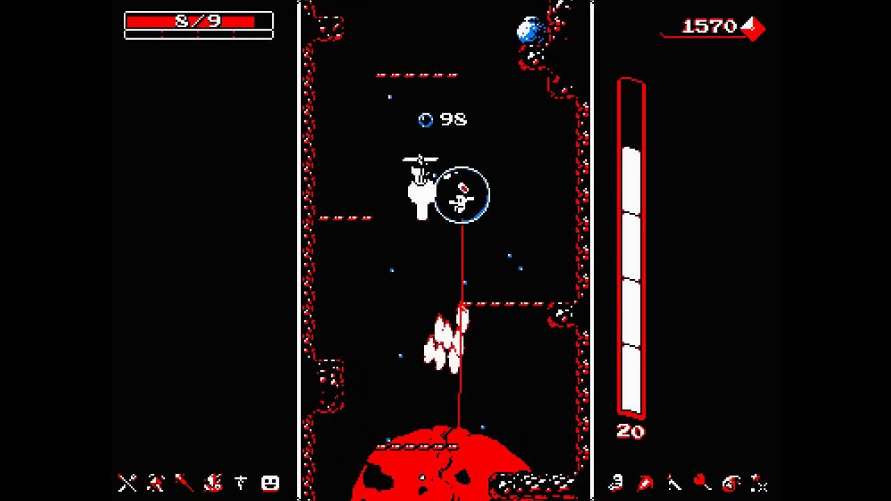Downwell Boss fight + Ending