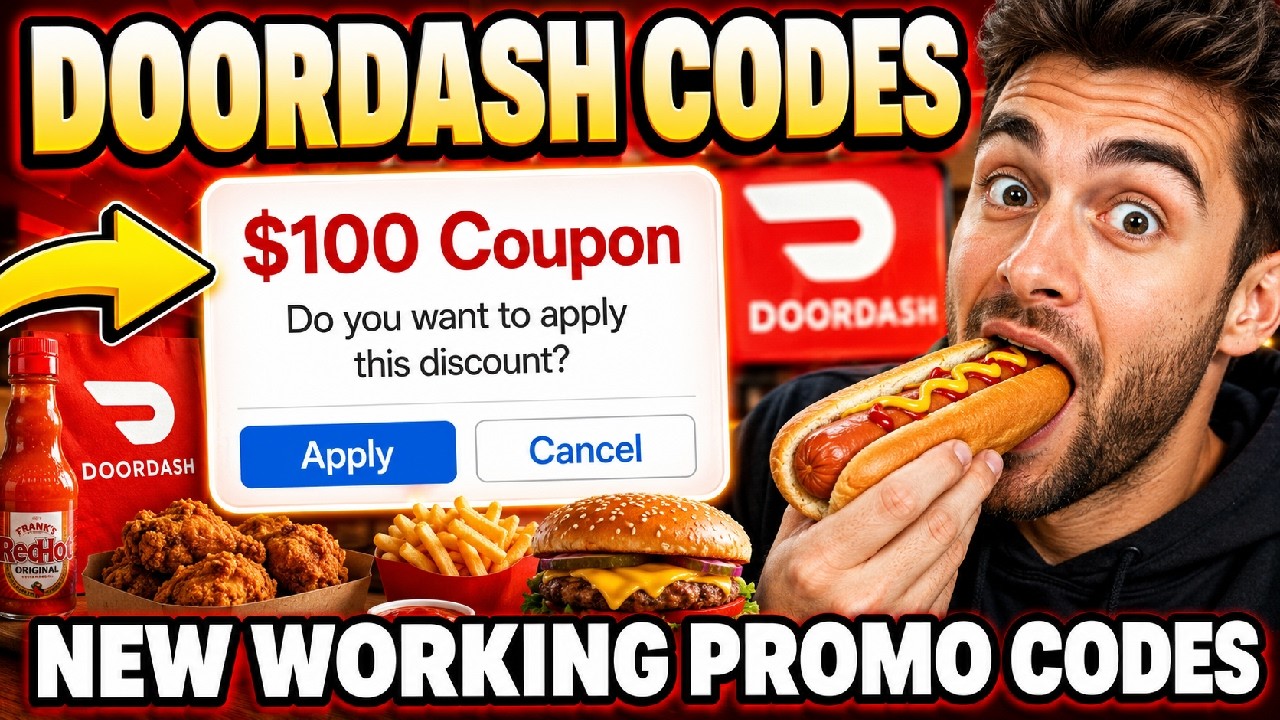 Doordash Promo Code 2026 ✅ NEW $100 Coupon Code for Free DoorDash Food (WORKING NOW)