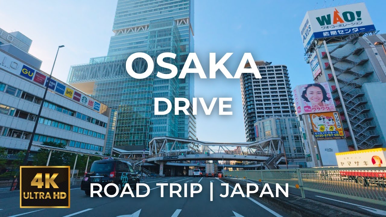 [4K DRIVE]  朝の大阪市内ドライブ | 松屋町筋・堺筋