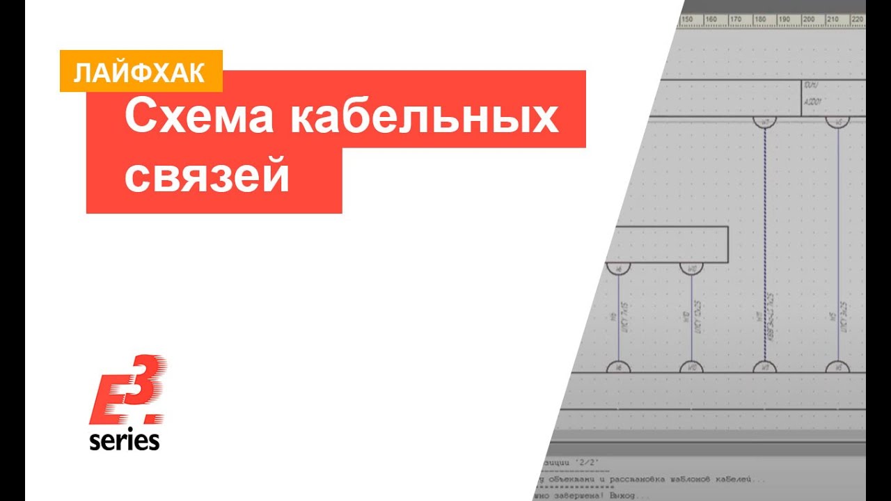 E3.series — Схема кабельных связей