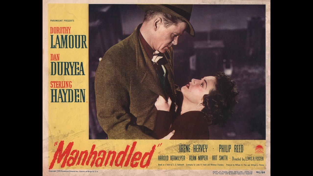 Dorothy Lamour, Sterling Hayden & Dan Duryea in 