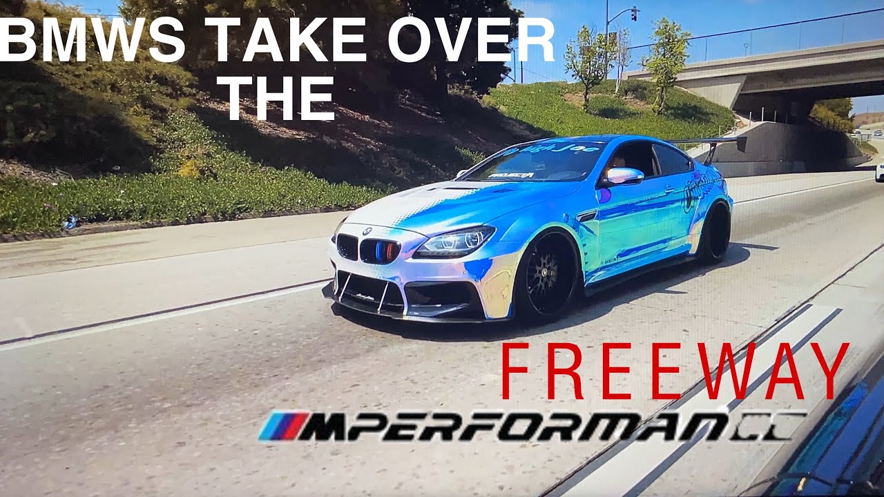 BMWS TAKEOVER THE FREEWAY!!! +CANYON RUNS