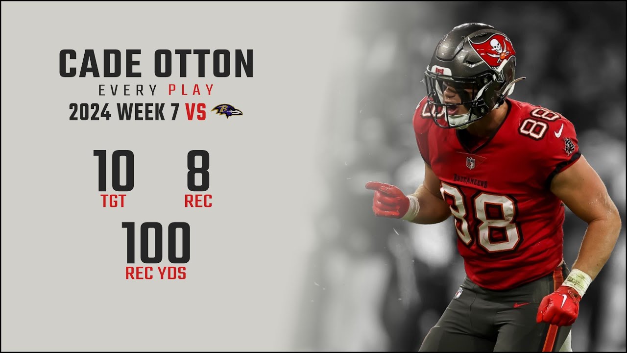 Cade Otton Week 7 Replay: Every Target and Catch vs Baltimore Ravens