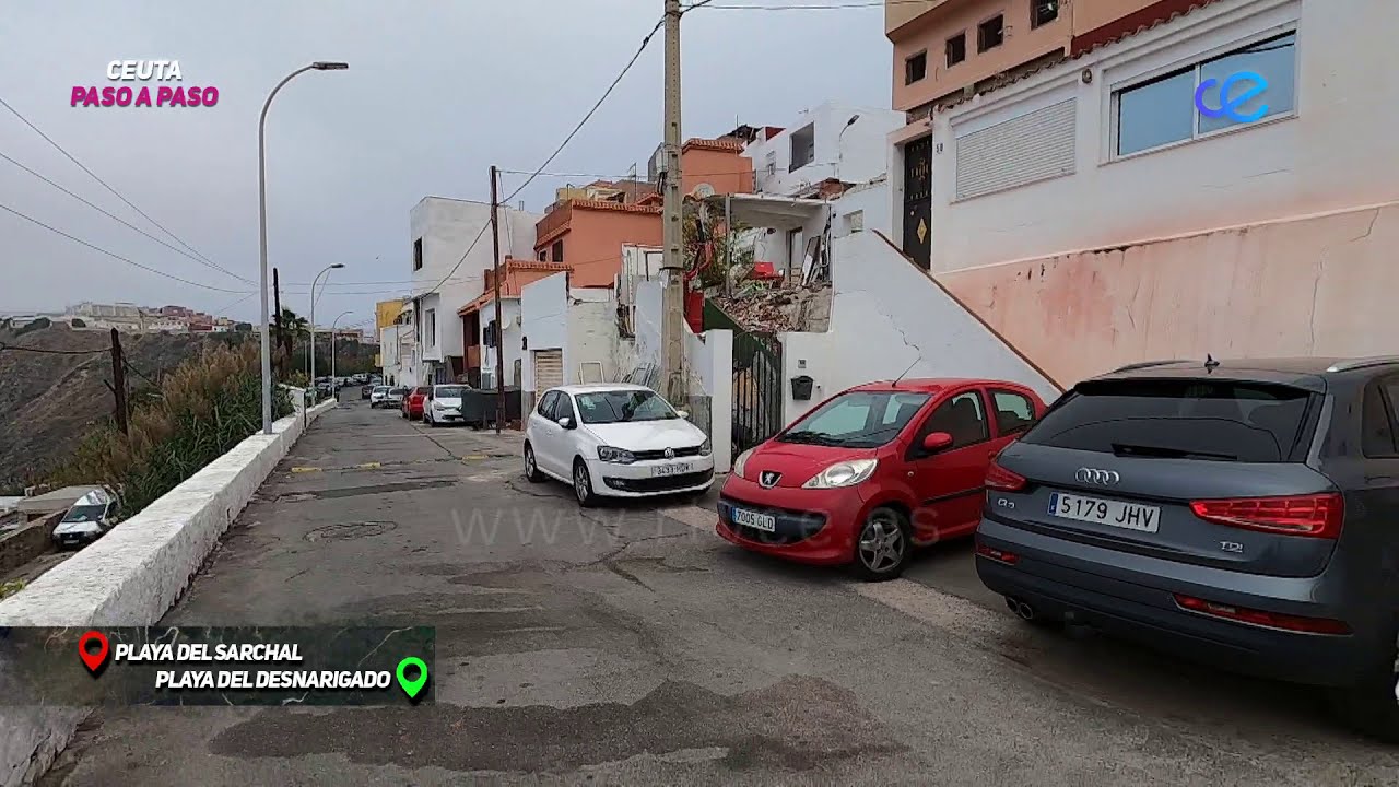 CEUTA PASO A PASO  033:  Barriada Sarchal a Playa de la Potabilizadora
