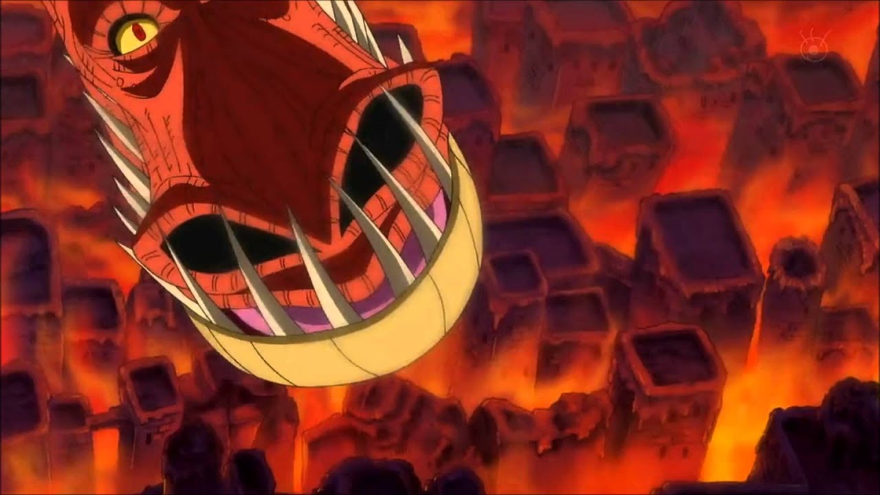 Zoro slices Dragon's head with Shishi Sonson - One Piece Episode 580 [720p HD]