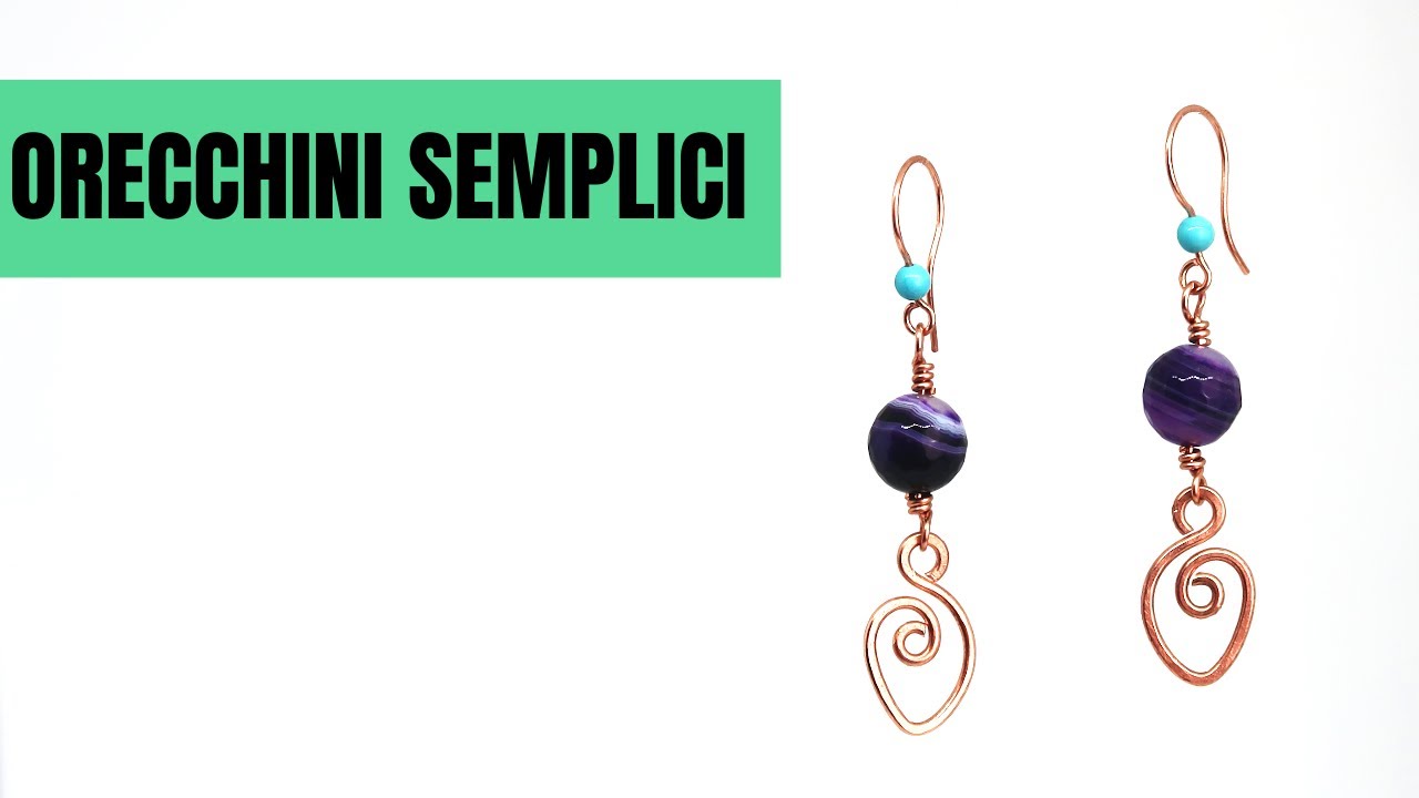 Orecchini principianti in tecnica wire
