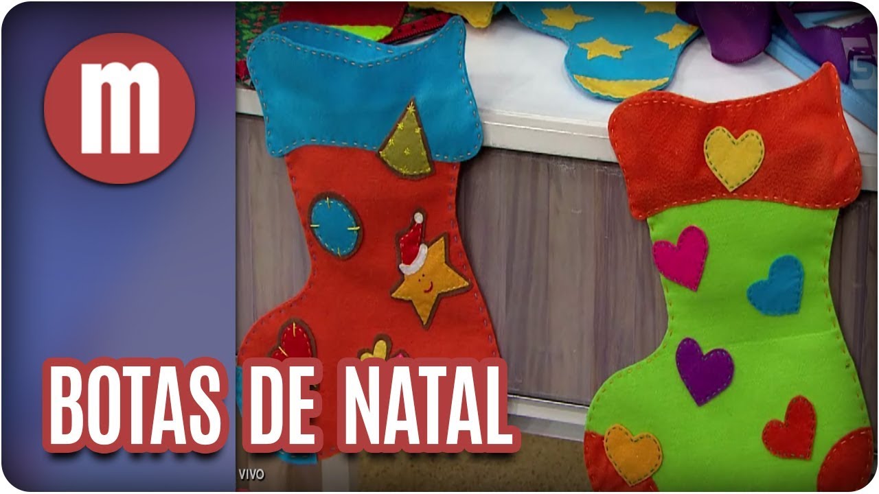 Botas de Natal de feltro - Mulheres (24/10/17)