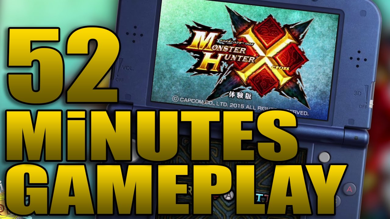 Monster Hunter X (Cross) - (DEMO) 52 Minutes AWESOME 3DS Gameplay