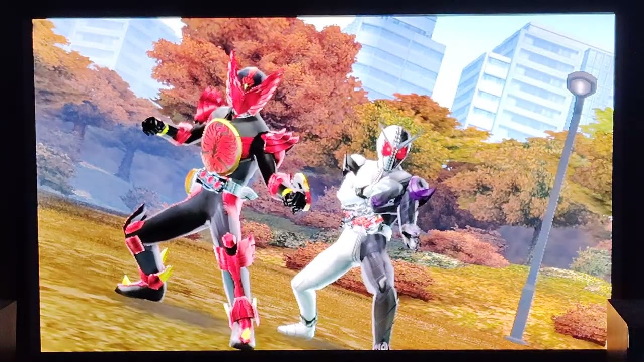 仮面ライダー超クライマックスヒーローズ　アーケードモード　仮面ライダーオーズタジャドルコンボ＆仮面ライダーWファングジョーカー