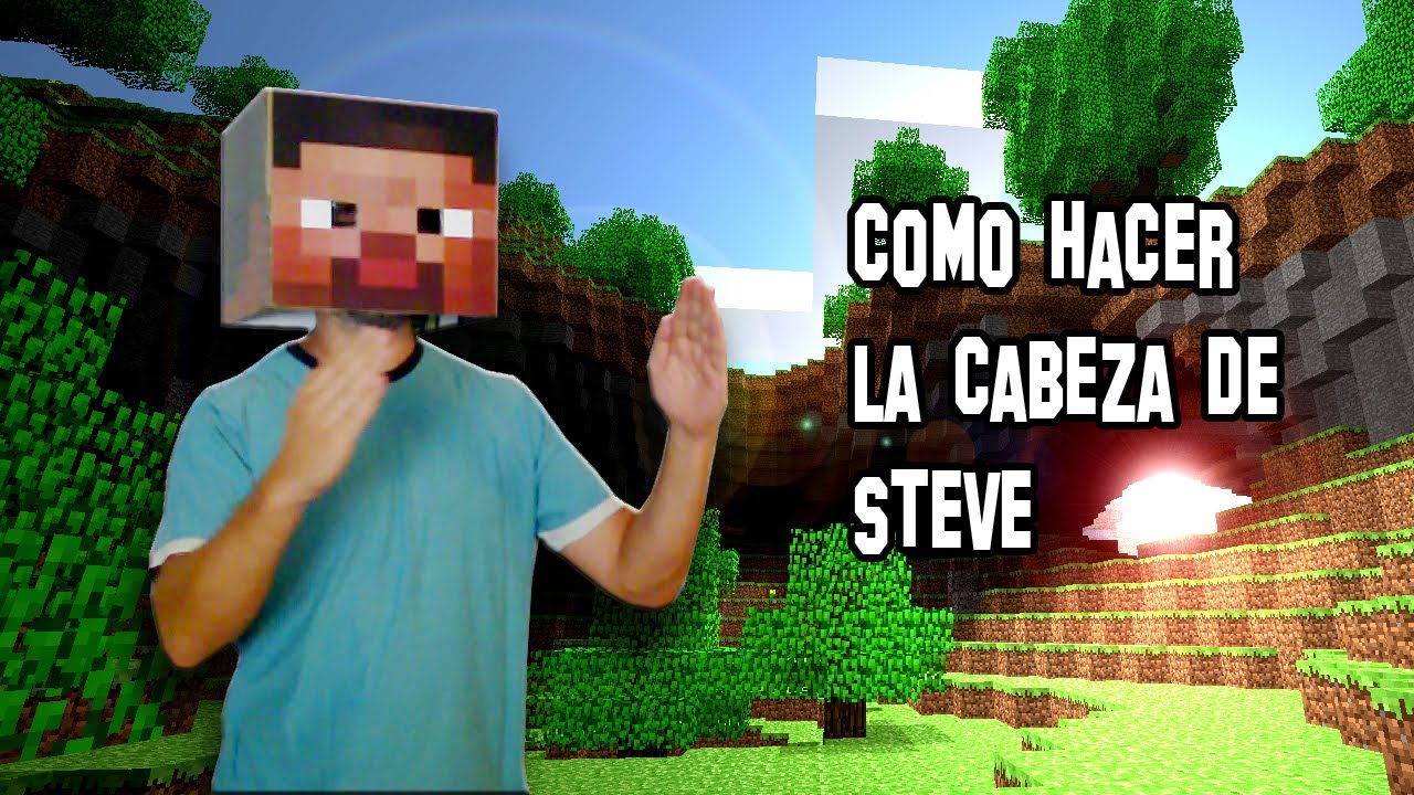 ✔ Cómo Hacer la Cabeza de Steve de Minecraft | Disfraz de Steve