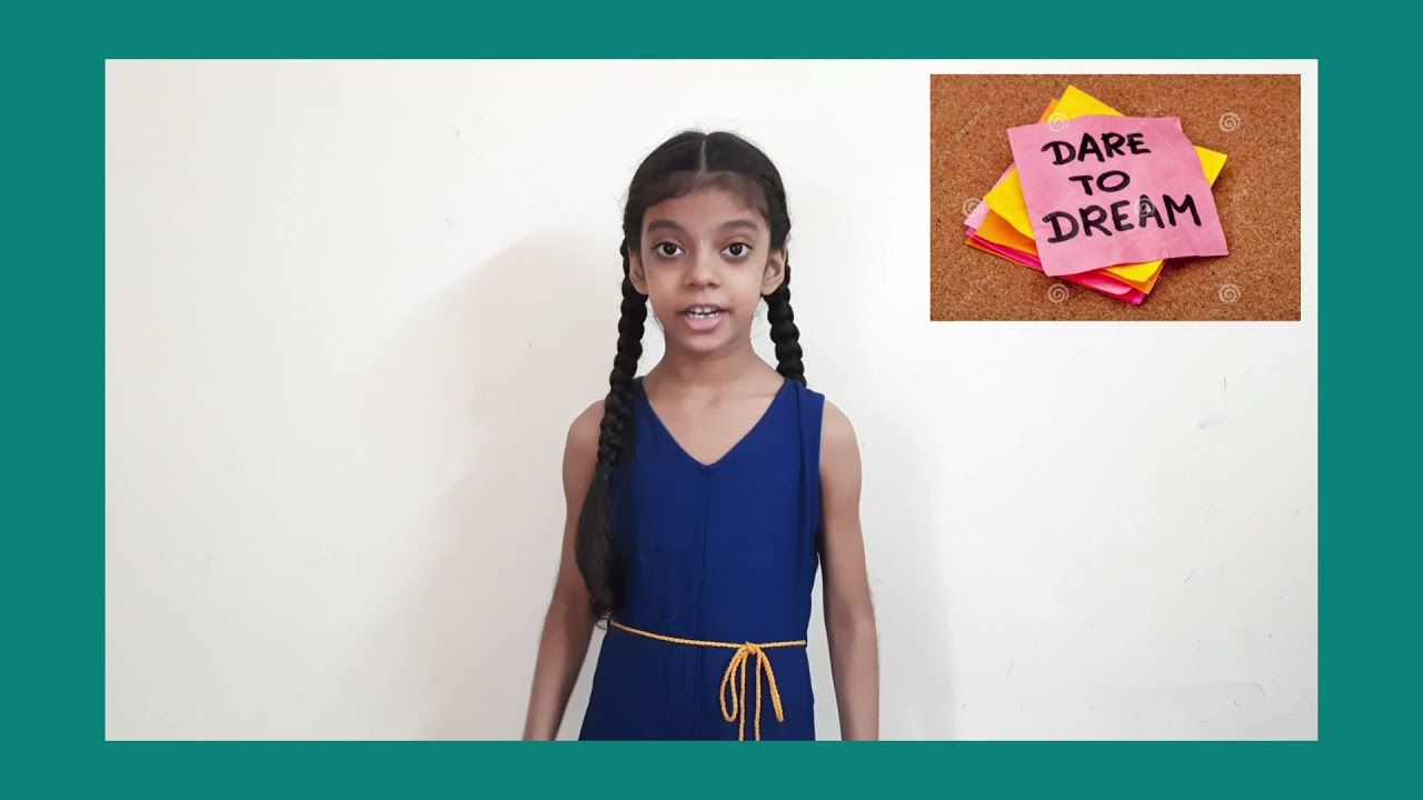 1st Prize | Dare to Dream | English Poem Recitation with Actions | Class Activity