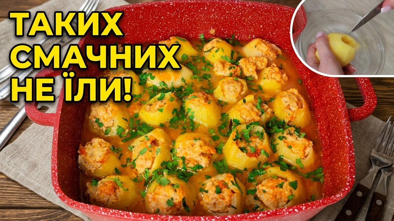 ЗАБЫТОЕ УКРАИНСКОЕ БЛЮДО! Фаршированный картофель в духовке. Готовлю только так!