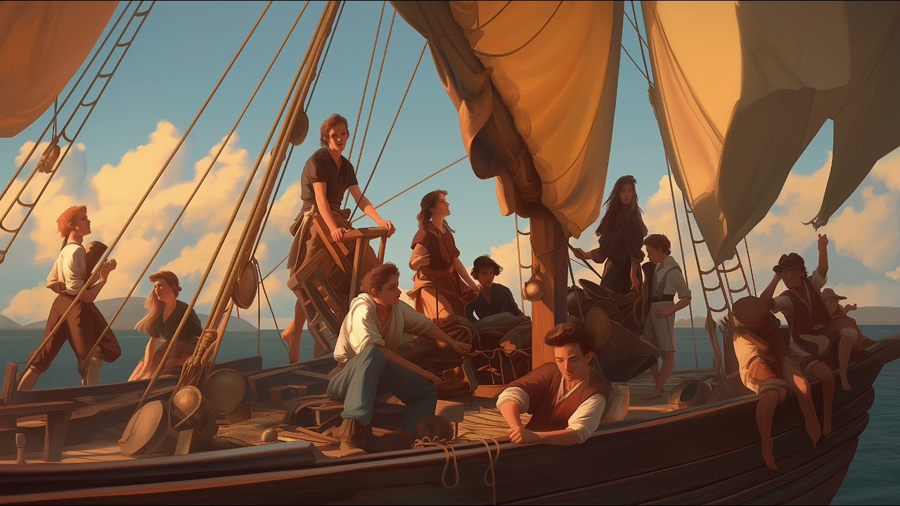 Chantons pour passer le temps - chanson de marin - remix ai