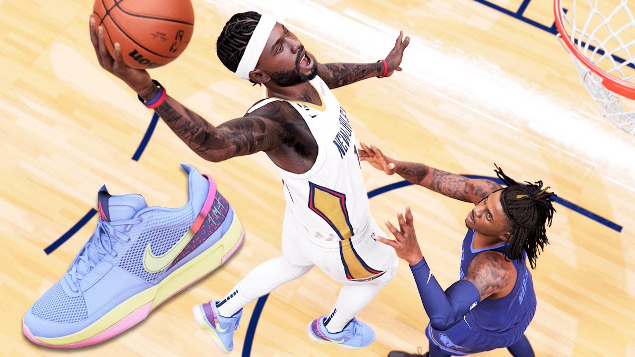 DUNKING ON JA MORANT WHILE WEARING HIS SHOES! NBA 2K23 My Career (2-Way Inside Out Scorer)