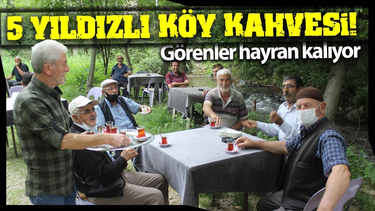 Köylüler Açık Havada Dere Kenarında 1 Liraya Çay Keyfi Yapıyor