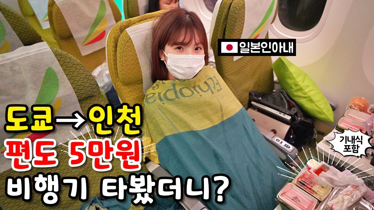 도쿄-인천 5만원 비행기 타봤습니다!