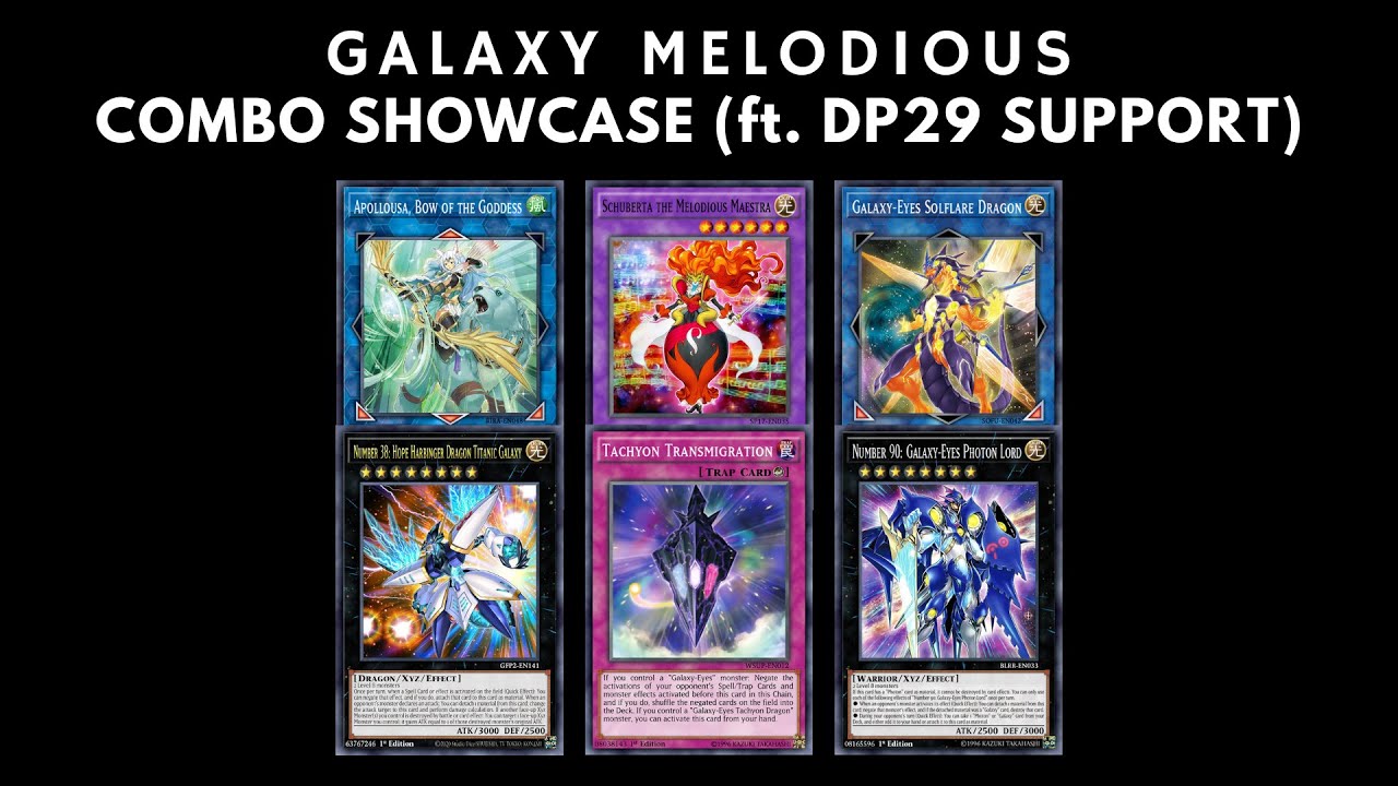 [Yugioh OCG] Galaxy Melodious Combo Showcase | Post DP29 | 幻奏ギャラクシー