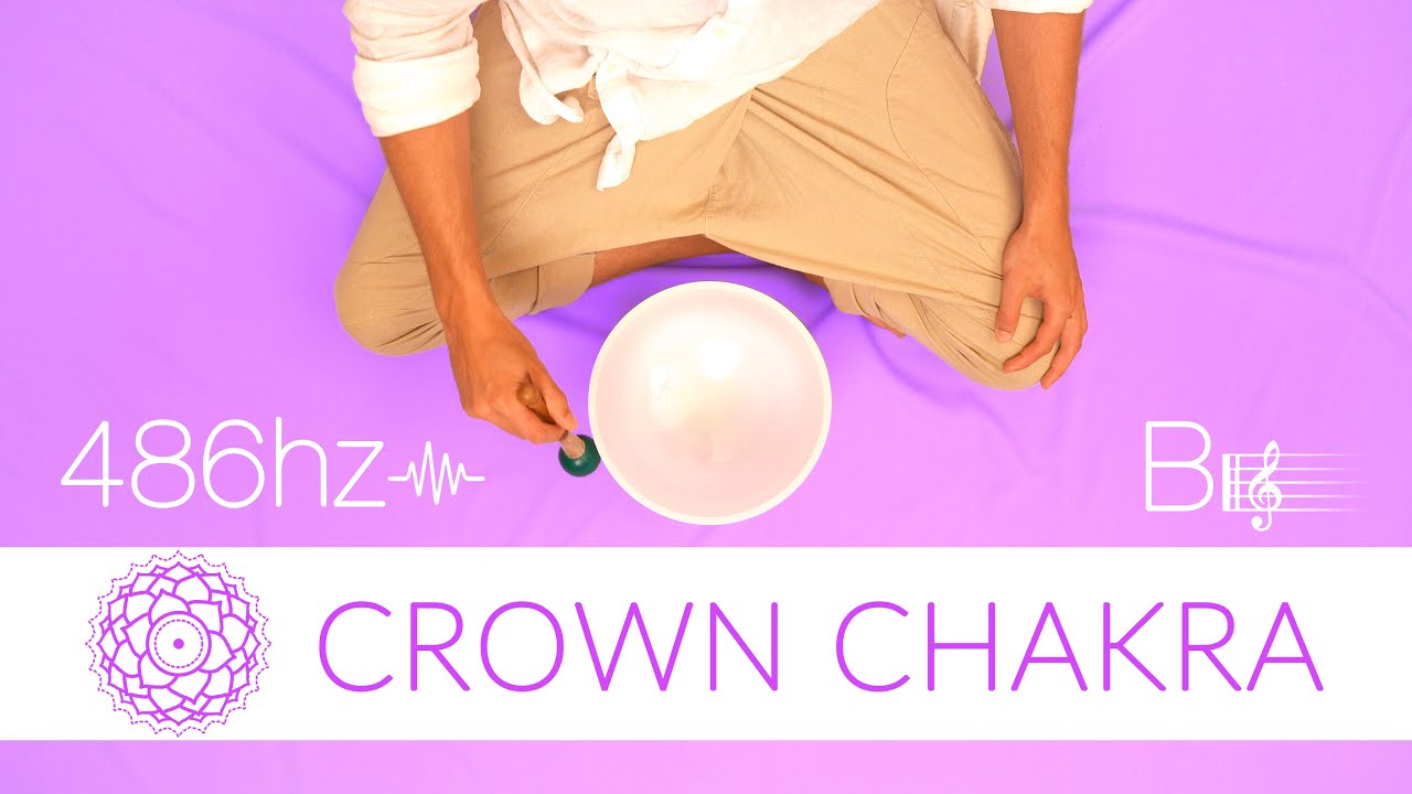 485hz | Quartz Crystal Singing Bowl for Wisdom & Oneness | Crown Chakra 'B' Note | Meditation Music