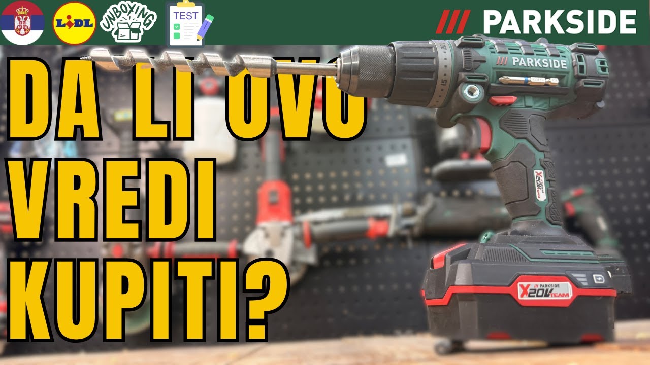AKU UDARNA BUŠILICA-ODVIJAČ 3 U 1 Parkside PSBSA 20-Li C3 SRPSKI SRBIJA LIDL