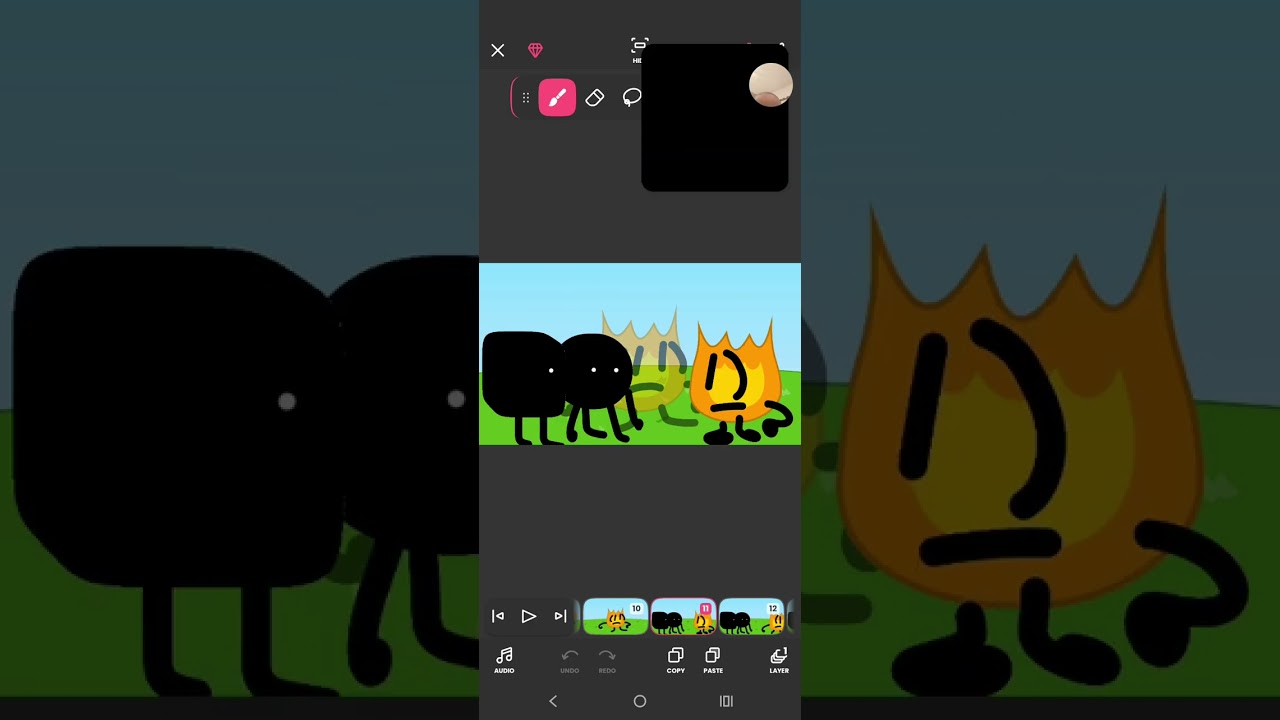 BFDI Corruption E2 Firey VS C®!ny. Ice €Ube #bfdi #bfdia @Rubytastics @SillyPinLover @SillyPinLover