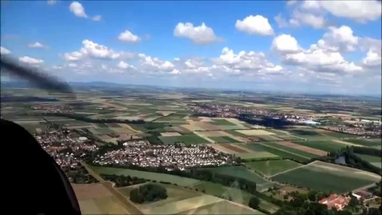 Flug von Heppenheim nach Worms zum auftanken
