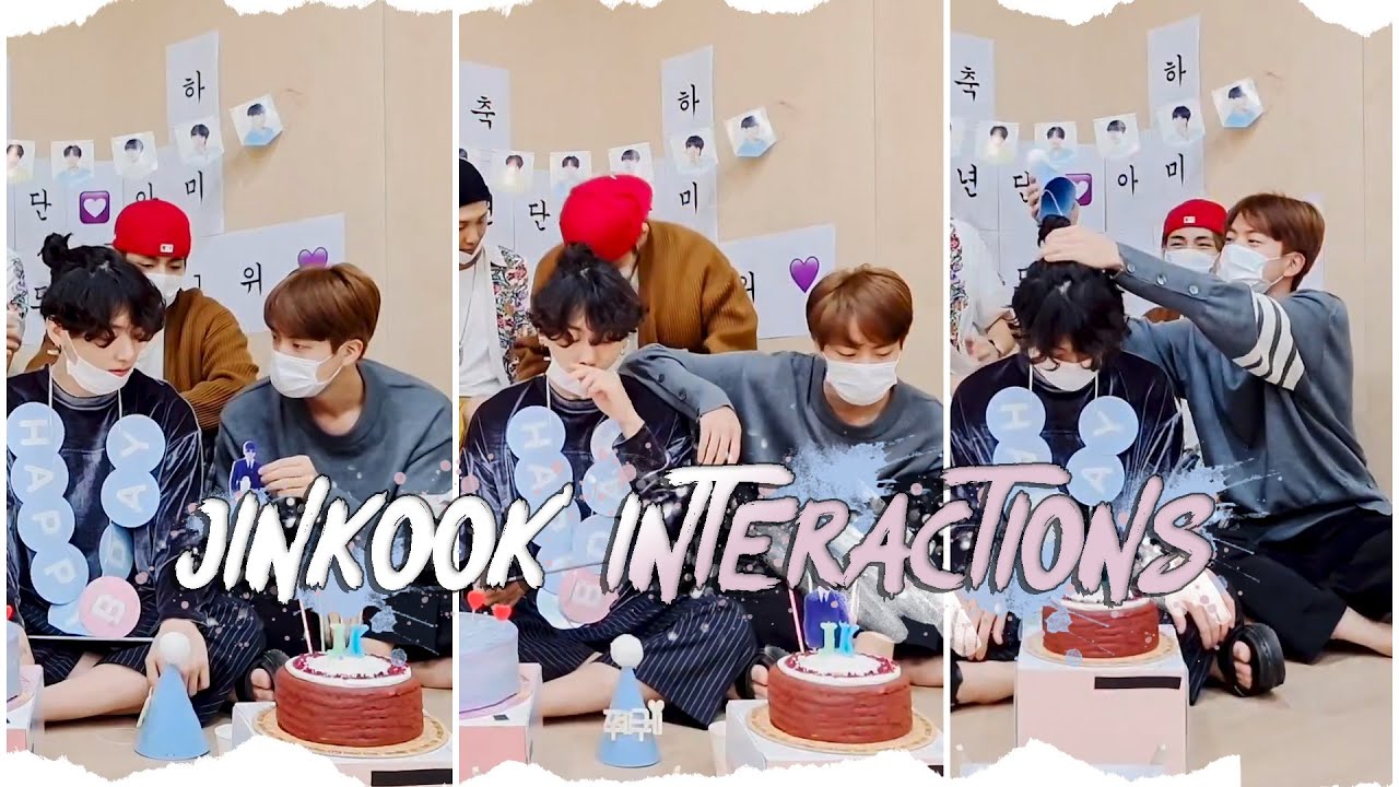 Jinkook's interactions on broadcast 