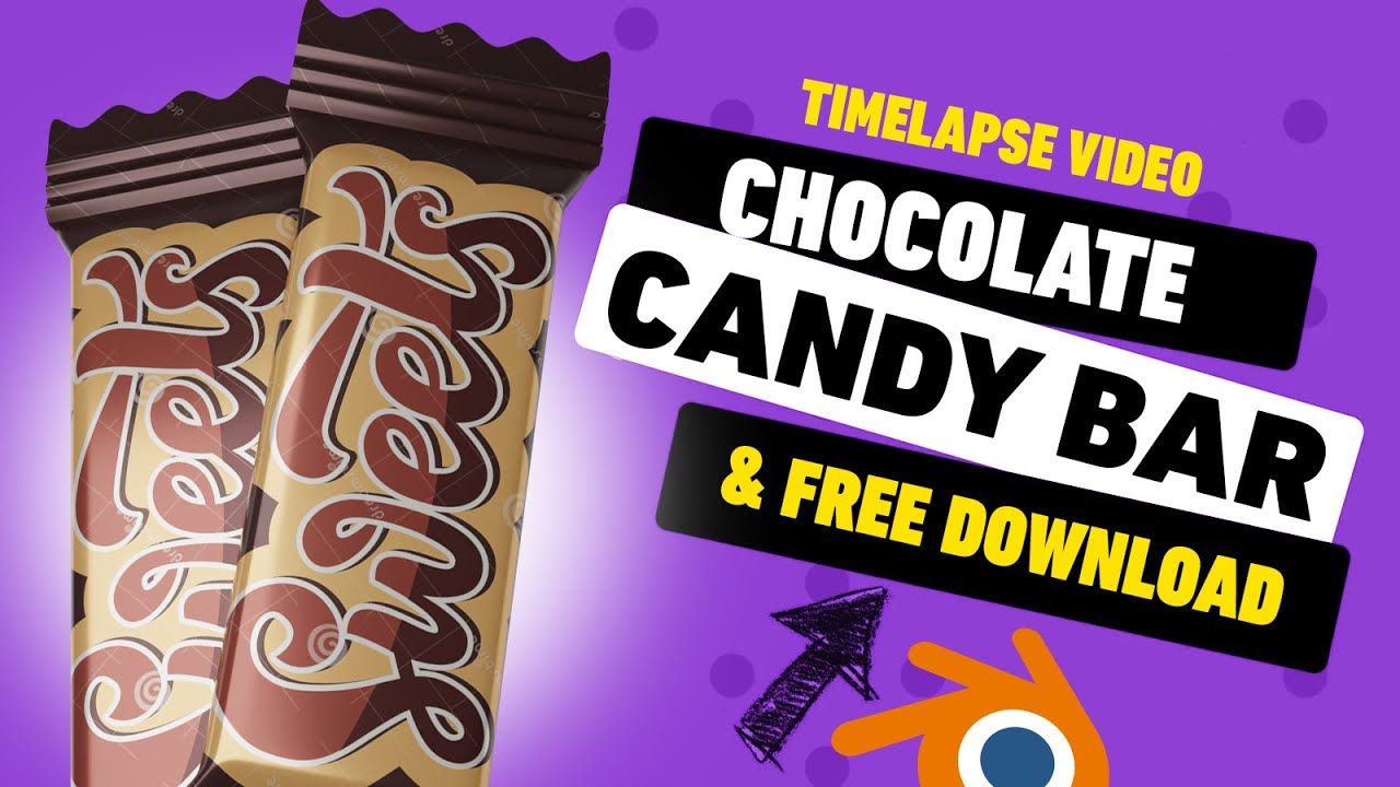 Timelapse Blender: Candy/ Chocolate Bar & Download File