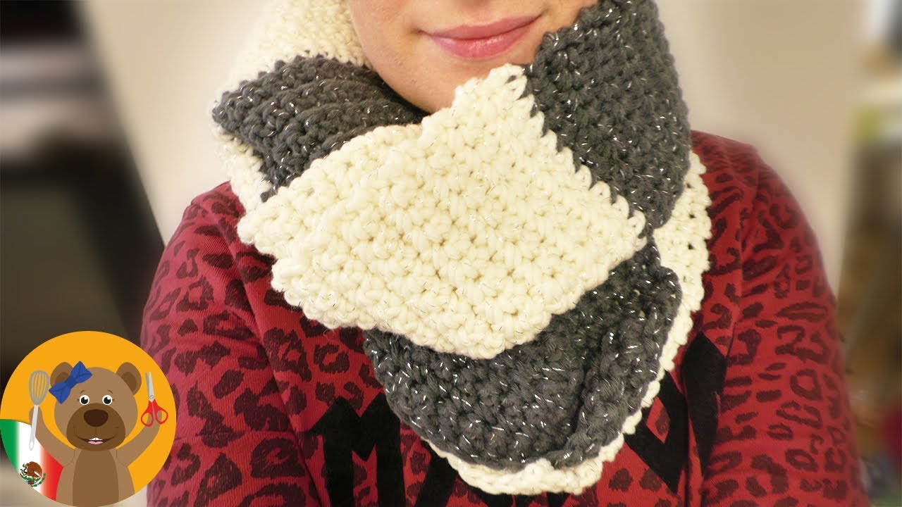 Tejer un chal de invierno en Myboshi lana brillante|Muy facil y super suave