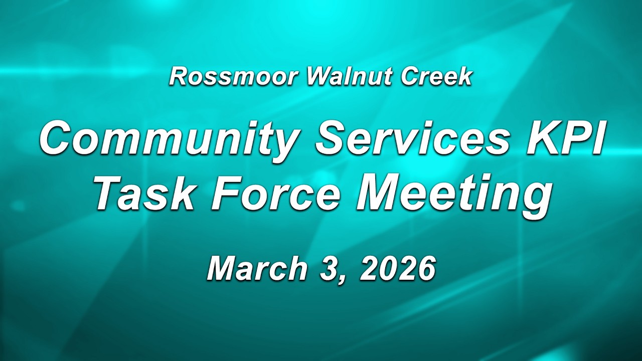 RWC Community Services KPI Task Force Meeting on March 3, 2026