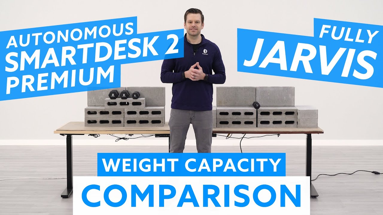 Autonomous SmartDesk Pro vs. Fully Jarvis Standing Desk Weight Capacity Comparison