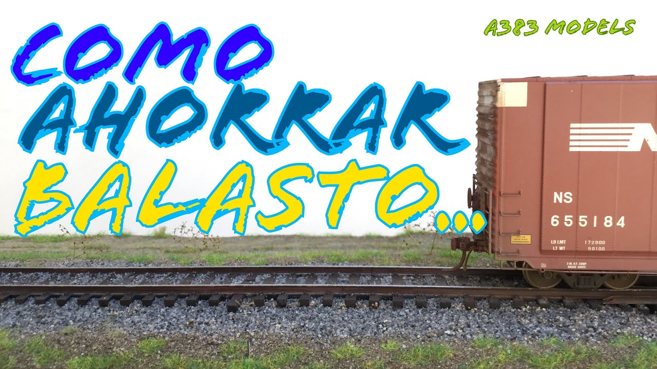 Como COLOCAR BALASTO en tu maqueta o diorama❓🚂(TECNICA PARA AHORRAR DINERO 💵 )